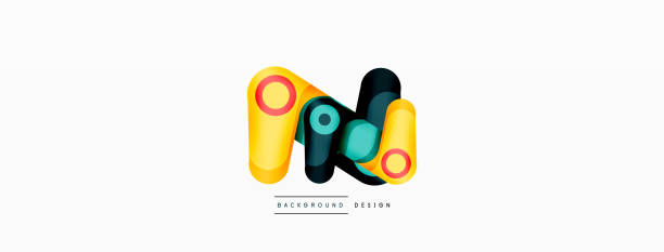 istock Abstract geometric shapes background. Color shapes composition for wallpaper, banner, background or landing 1383693747