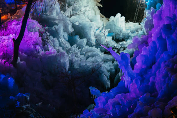 istock Illuminated icicle field in winter, Jan. 2022 1383696914