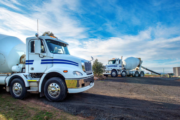 istock Concrete Truck or Cement mixer 1383701272