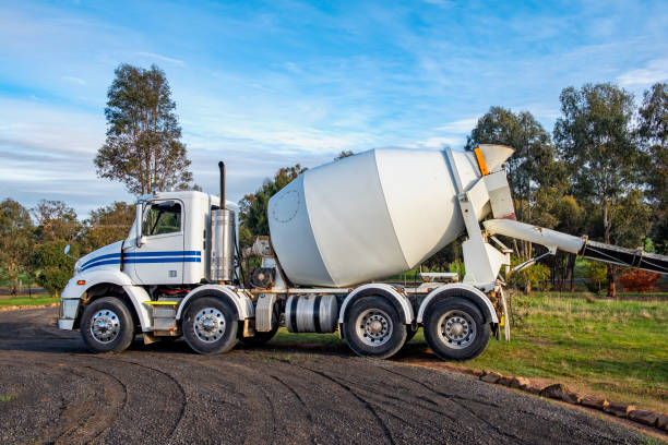 istock Concrete Truck or Cement mixer 1383701336