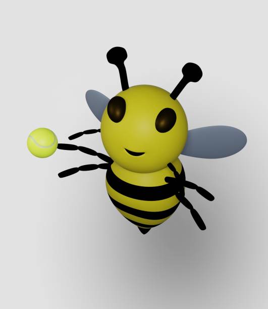 istock Tennis Ball and Bee 1383703328