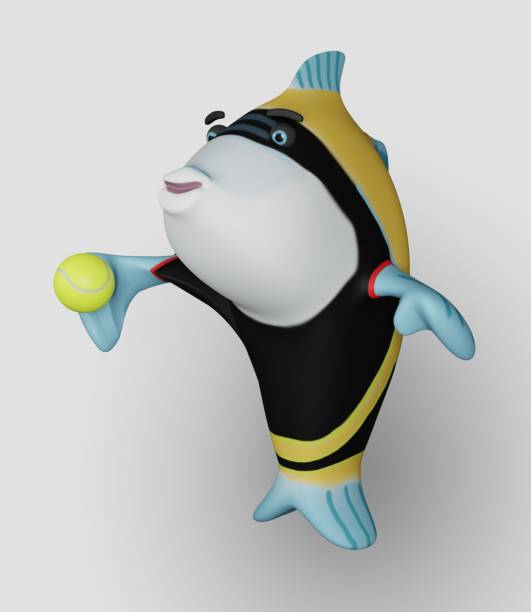 istock Tennis Ball and Fish 1383703515