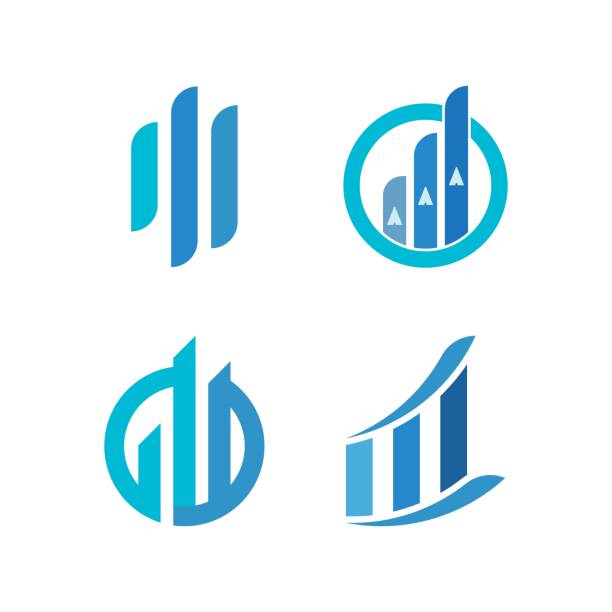 business finance professional - logo grafiken stock-grafiken, -clipart, -cartoons und -symbole