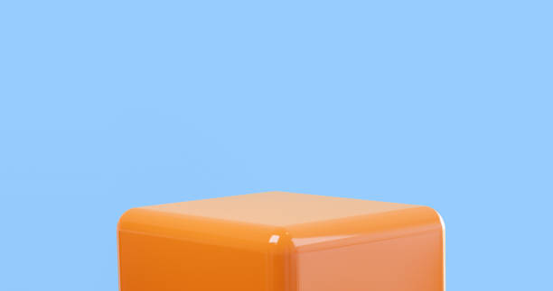 istock Abstract geometry concept winner podium. Minimal mockup pastel podium scene concept. 3d render design for display product on website. 1383733495