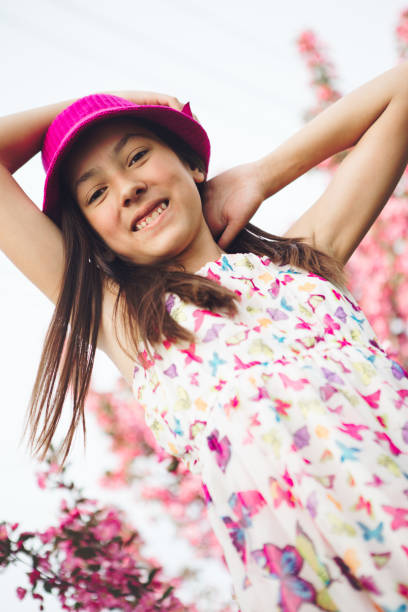 istock Happy girl Spring portrait 1383774794