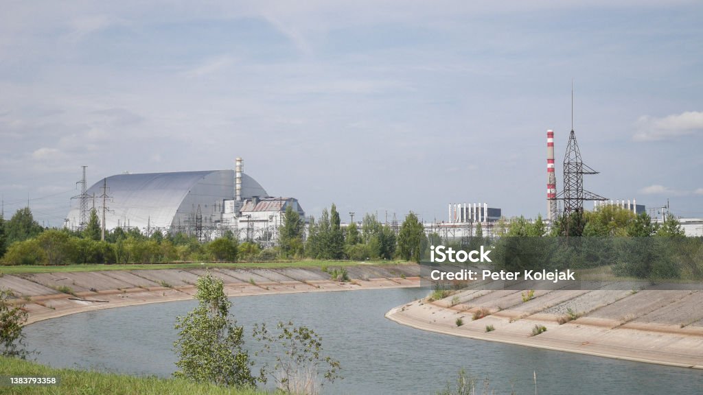 Chernobyl nuclear power plant,  view from distance, Ukraine Chernobyl nuclear power plant,  view from distance, Ukraine. Ukraine Stock Photo
