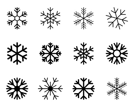 istock vector snowflakes, frost, ice, decoration 1383802549