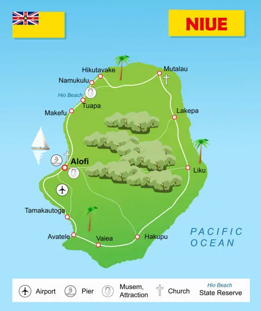 Vector illustration of Niue