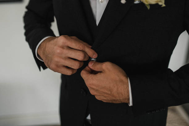 istock Making sure I look on point for my bride stock photo. 1383821817