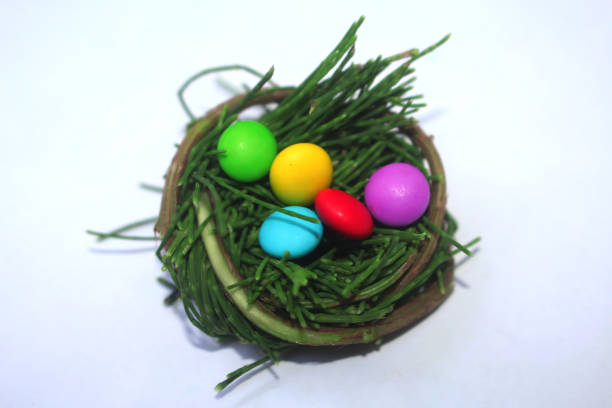 istock colorful chocolate candy in a green nest 1383822282