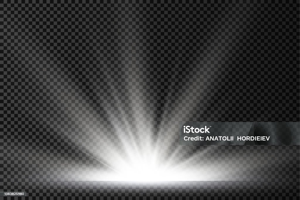 Stars Exploding White Star Explosion White Glow Lights Sun Rays Stock Illustration - Download ...