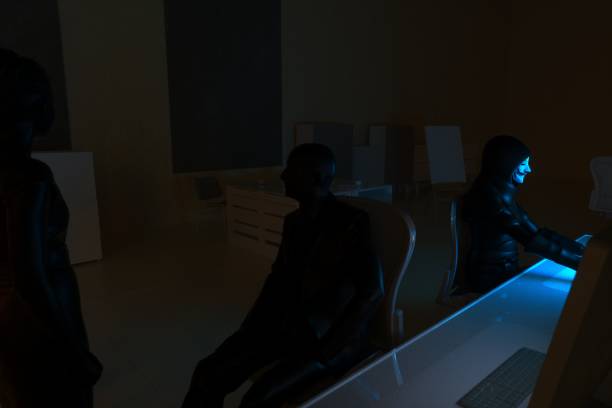 istock Hacker working in metaverse with City skyline 1383837727