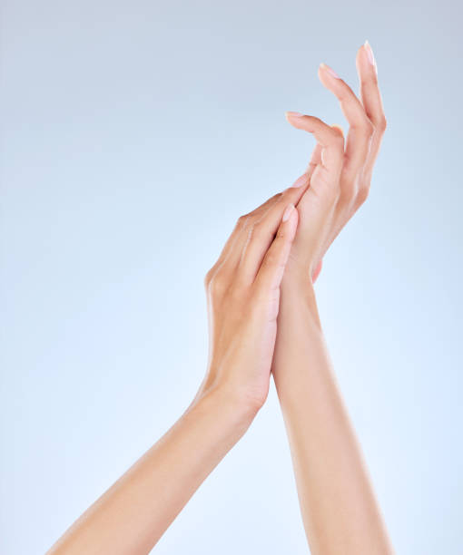 istock Studio shot of an unrecognisable woman’s beautiful hands against a white background 1383842004