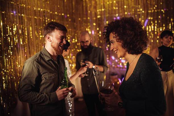 istock Couple at the party 1383844549