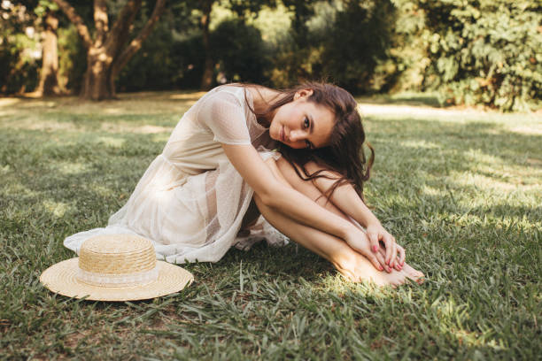 istock Beautiful girl enjoying summer 1383844988