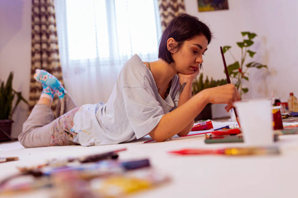 istock Waiting for inspiration to come by herself 1383849119