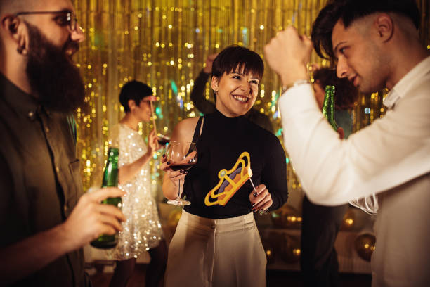 istock People dancing at the party 1383850190