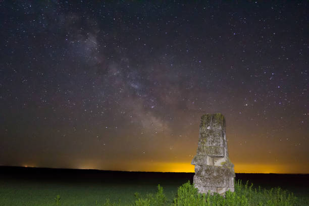 istock Catherine mile monument at the night 1383855131