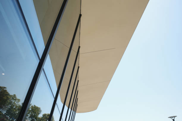 istock Modern urban glass appearance building 1383860147