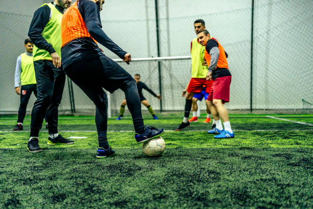 istock Soccer players in action 1383860406