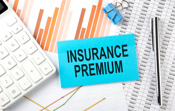 istock INSURANCE PREMIUM text on sticker on diagram background 1383862883