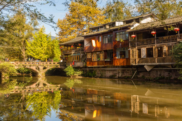 istock Ancient old town in Sichuan province China 1383867722