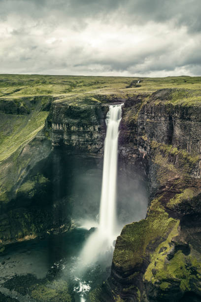 istock View on the Haifoss waterfall from the Fossa river in Iceland 1383868220