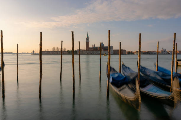istock Gondolas Of Venice At Dawn 1383872783