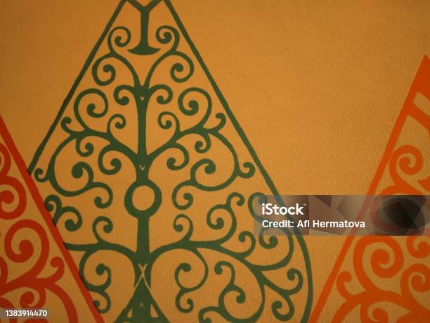 Picture Of Gunungan Wayang On A Wall As Decoration Stock Photo - Download Image Now - Mountain, Abstract, Art