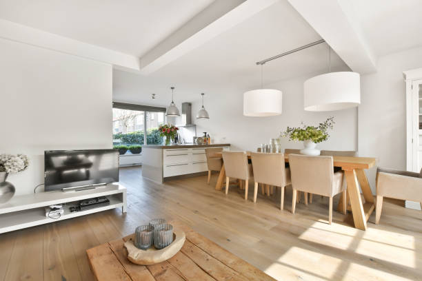 istock Interior of the studio format in a modern house 1383919552