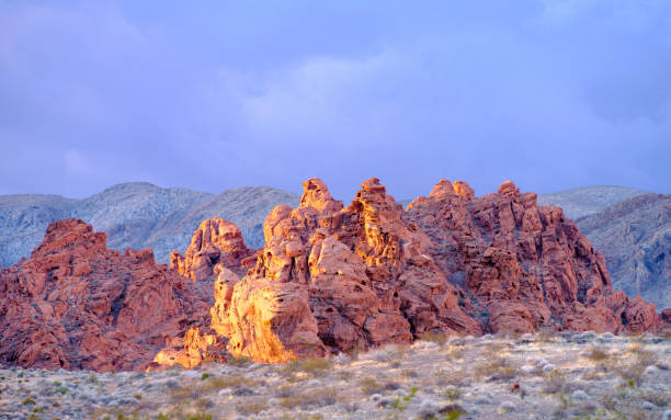istock Sandstone Mountain landscape in the Southwest Nevada desert. 1383931904