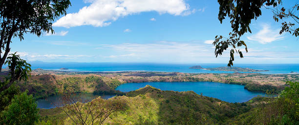 Panoramic view of the coast of the island of Nesy Be, Madagascar stock photo