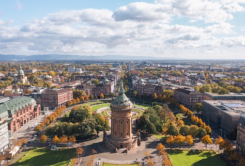 Cityscape of Mannheim, Germany