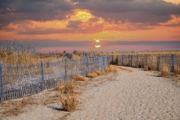 istock Sunrise at the beach 1383965634