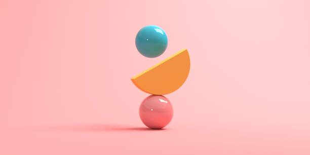 istock Abstract 3D render of geometric shapes 1383978752