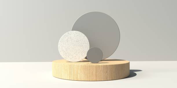 istock 3D render of podium and circles 1383978776