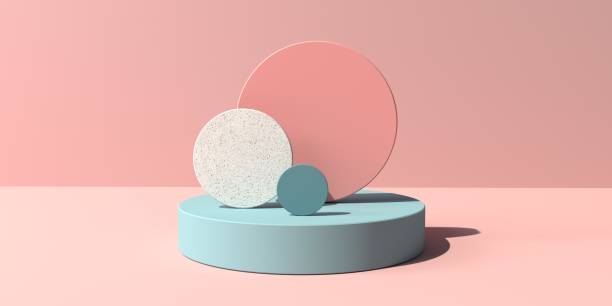 istock 3D render of podium and circles 1383978782
