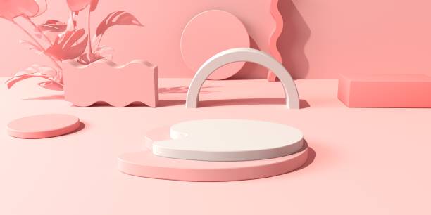 istock Abstract 3D render of geometric shapes 1383978792
