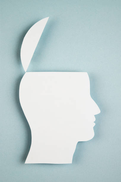 istock Human head in paper cut style 1383985579