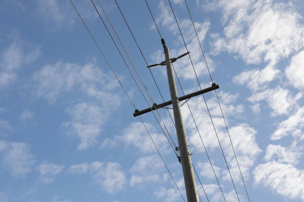 istock Utility Pole under Cloudy Sky in Metro Vancouver, Canada 1383989076