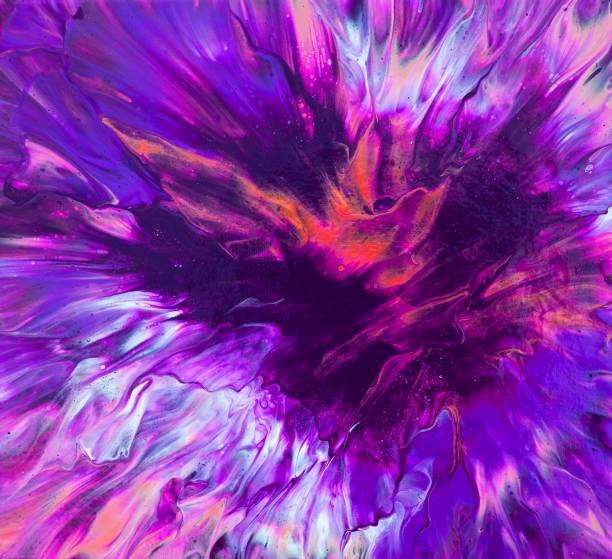 istock Fluid art painting. Abstract decorative marble texture. 1383995997