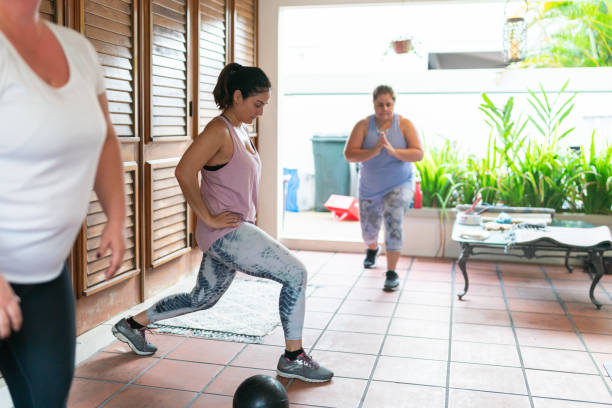 istock Women attending a group fitness class 1384000359