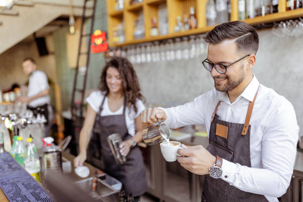 istock Barista Preparing Cup of Coffee 1384015000