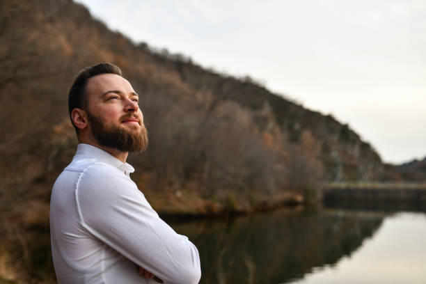 istock Smiling Male Feeling Optimistic About The Future 1384038318