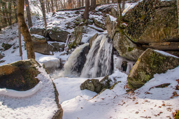 istock trap falls cascading through the winter landscape 1384049623