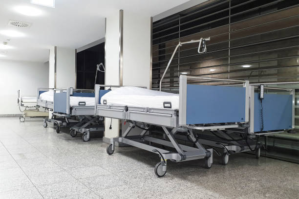 istock Hospital beds in the hallway 1384067825