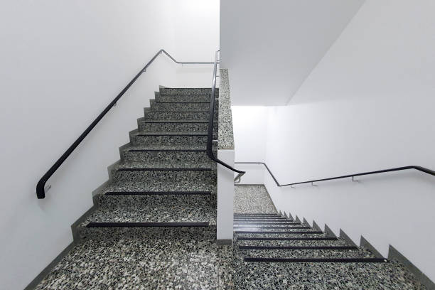 istock Emergency stairs in the building 1384068057