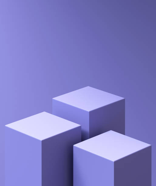 istock 3d product podium mockup with abstract background on violet background,3d render illustration,very peri trend color 2022 1384070379