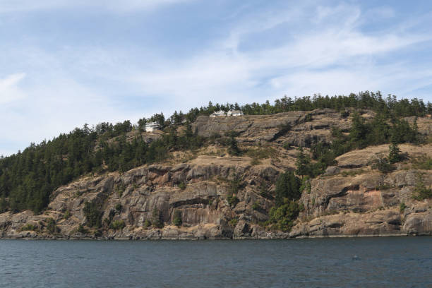 istock Typical coastline in the San Juan Islands, Washington 1384109065