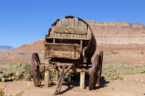 istock Vintage Stagecoach Wagon Wheel 1384129125